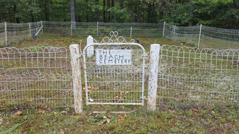 Panoramic view of Beach Meadows Cemetery grounds